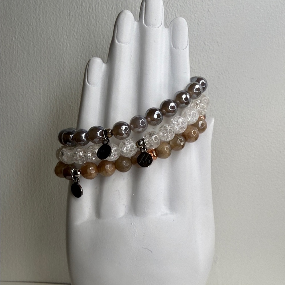Set of 3 T Jazelle stackers - all retired stones